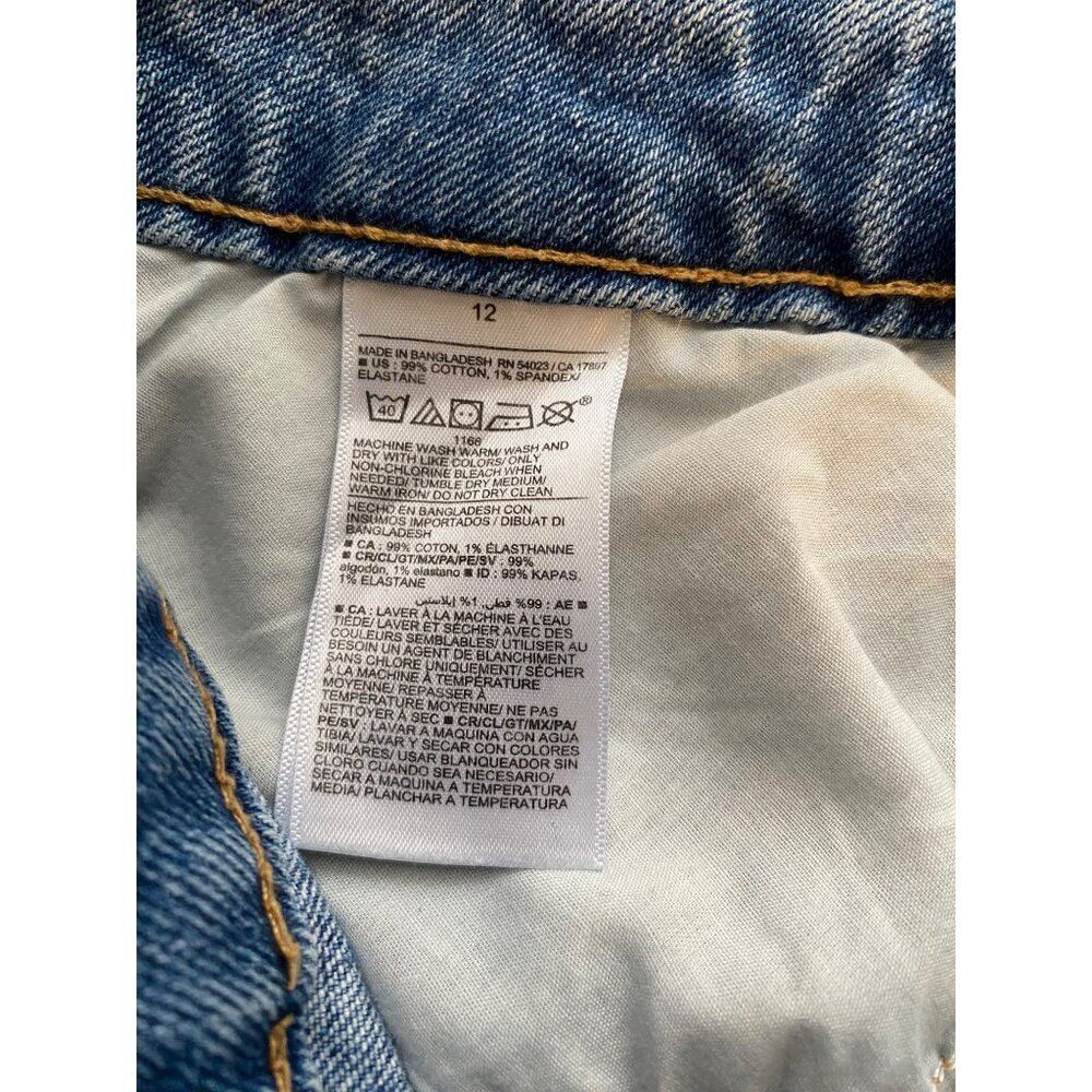 Old Navy Womens High-Rise Wide Leg Jeans Size 12 Blue Denim Casual Pants - Picture 4 of 7